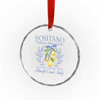 Positano Italy Crystal Glass Ornament Amalfi Coast Italian Lemons Town Italy Vacation - Wonder Print Shop