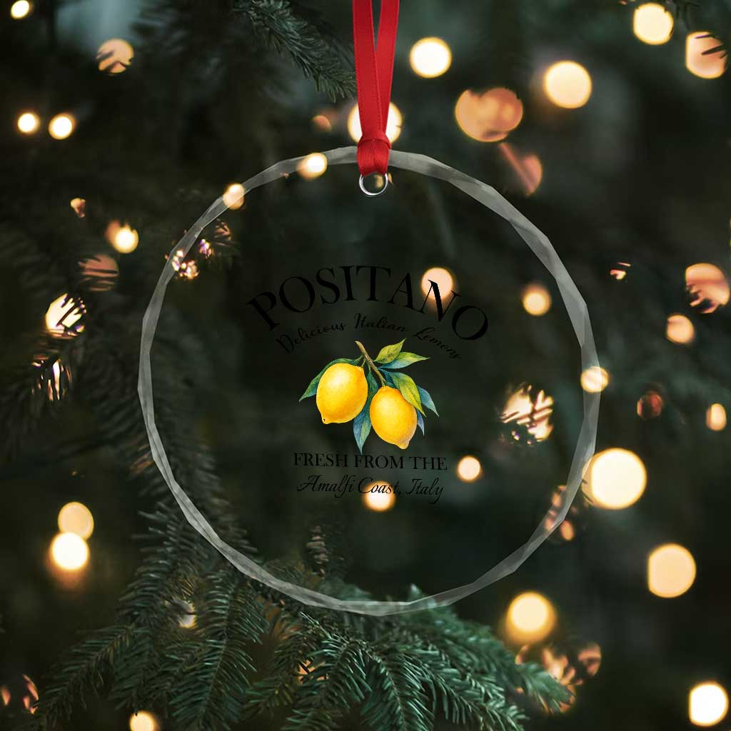Positano Lemons Crystal Glass Ornament Fresh from the Amalfi Coast Italian Fruit TS02