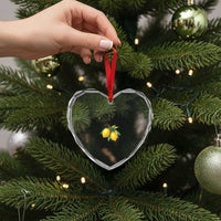 Positano Lemons Heart Crystal Glass Ornament Fresh from the Amalfi Coast Italian Fruit - Wonder Print Shop