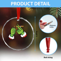 Pothead Xmas Crystal Glass Ornament Cannabis Weed Adult Christmas Party TS10