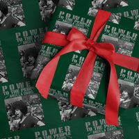 Power To The People Wrapping Paper Roll Black History Angela Davis Black Panther Party - Wonder Print Shop