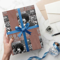 Power To The People Wrapping Paper Roll Black History Angela Davis Black Panther Party - Wonder Print Shop