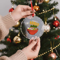 Powered by Ramen Crystal Glass Ornament Japanese Love Anime Noodles - Wonder Print Shop