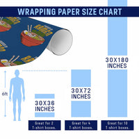 Powered by Ramen Wrapping Paper Roll Japanese Love Anime Noodles - Wonder Print Shop