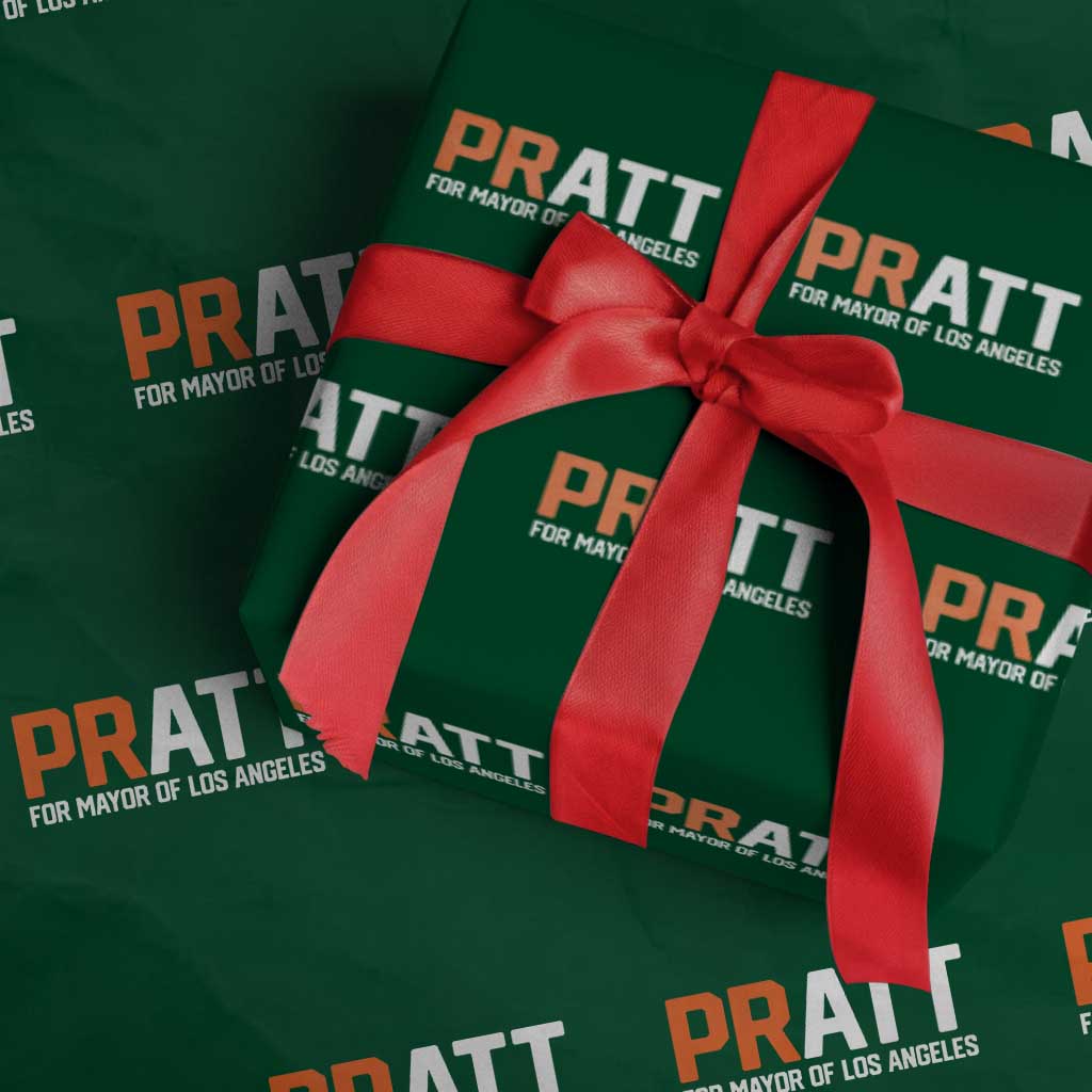 Pratt for Mayor Los Angeles Wrapping Paper Roll LA City Caliornia Pride Political Campaign Supporter