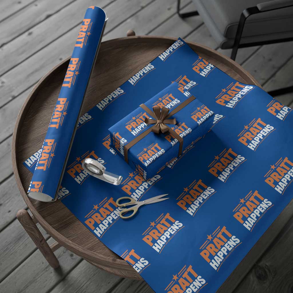 Pratt Happens Los Angeles 2026 Wrapping Paper Roll Funny Political Patriotic LA City California Pride Leadership