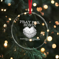 Pray for Bondi Australia Crystal Glass Ornament Hanukkah Memorial December 14 Tribute Support - Wonder Print Shop