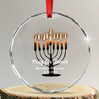 Pray for Bondi Australia Hanukkah Dec 14 2025 Crystal Glass Ornament Menorah Lights Jewish Faith Memorial - Wonder Print Shop