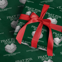 Pray for Bondi Australia Wrapping Paper Roll Hanukkah Memorial December 14 Tribute Support - Wonder Print Shop