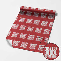 Pray for Bondi Australia Wrapping Paper Roll Memorial Unity and Support Tribute - Wonder Print Shop