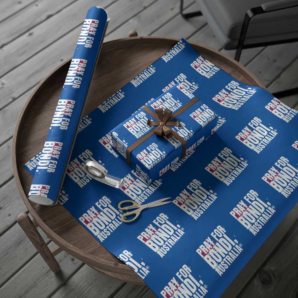 Pray for Bondi Australia Wrapping Paper Roll Memorial Unity and Support Tribute - Wonder Print Shop