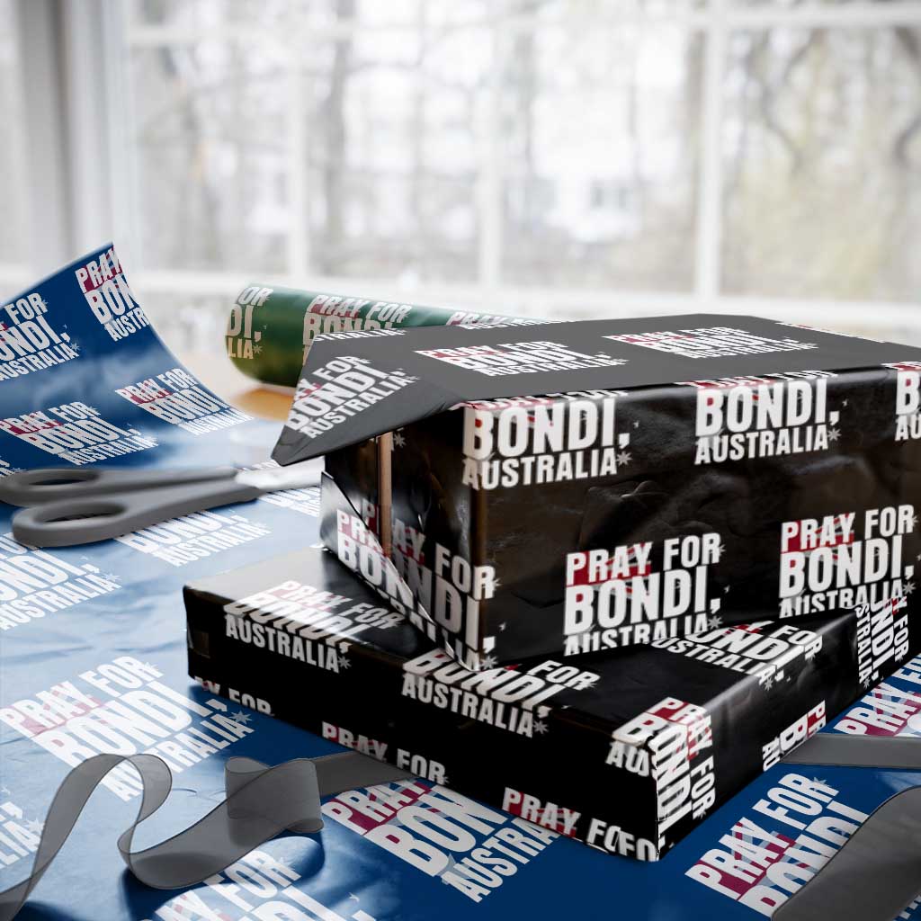 Pray for Bondi Australia Wrapping Paper Roll Memorial Unity and Support Tribute - Wonder Print Shop
