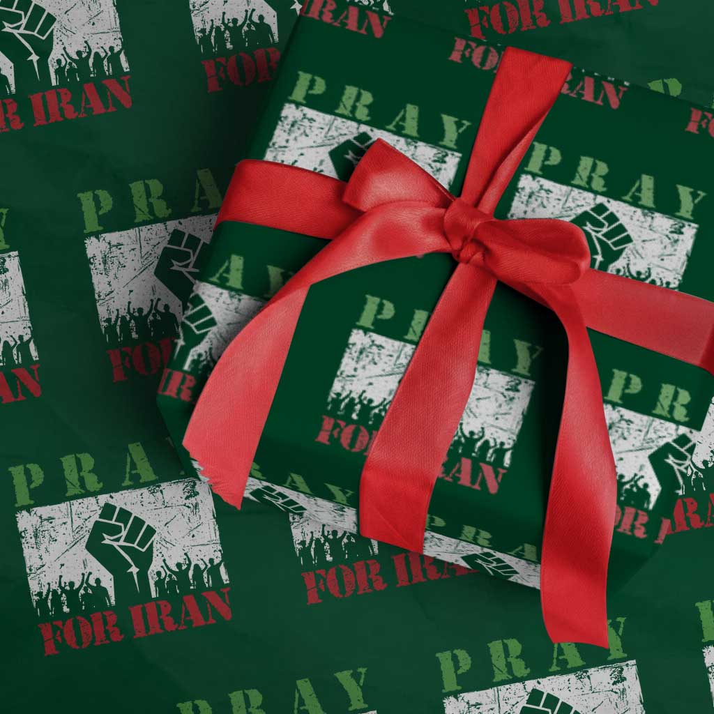 Pray For Iran Wrapping Paper Roll Support Iranian People Peace