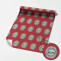 Pray For Jamaica Hurricane Support Wrapping Paper Roll Strong Island Map and Storm Graphic