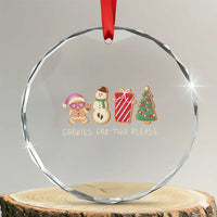 Pregnancy Announcement Crystal Glass Ornament Cookies For Two Please Xmas Maternity Gift TS10