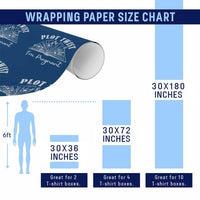 Pregnancy Announcement For Book Lovers Wrapping Paper Roll Plot Twist I Am Pregnant