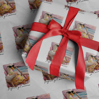 Pregnant Girl Summer Goose Mom Wrapping Paper Roll Funny Pregnancy Announcement