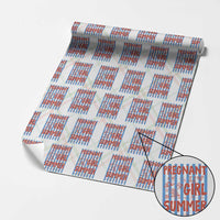 Pregnant Girl Summer Wrapping Paper Roll Funny Beach Pregnancy Announcement