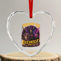 Prepare For Beeyatle Heart Crystal Glass Ornament Funny Goat Wizard LitRPG Lover