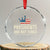 Presidents Are Not Kings Crystal Glass Ornament Since 1776 American Flag - Wonder Print Shop