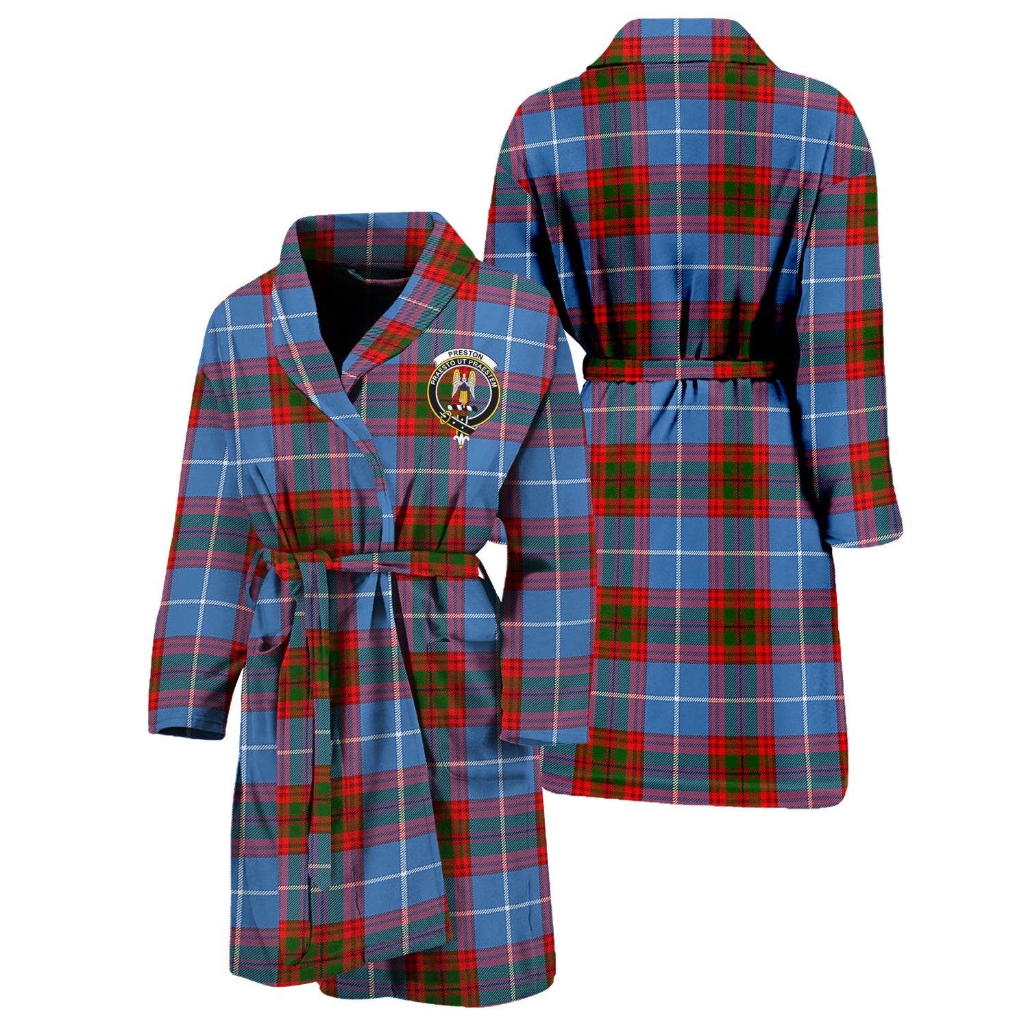 preston-family-crest-tartan-bathrobe-tartan-robe-for-men-and-women