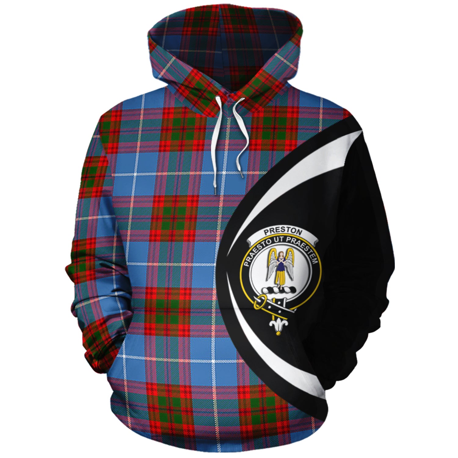 scottish-preston-clan-crest-circle-style-tartan-hoodie