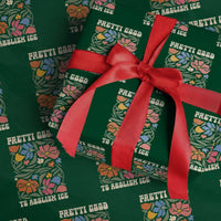 Pretti Good To Abolish Ice Wrapping Paper Roll Minneapolis Protest Political Statement Retro Floral