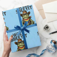 Pride Frog LGBT Rainbow Wrapping Paper Roll Well Sheeyit Country Western