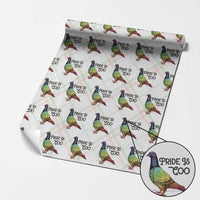 Pride Is Coo Pigeon Wrapping Paper Roll Funny LGBTQ Pride Month