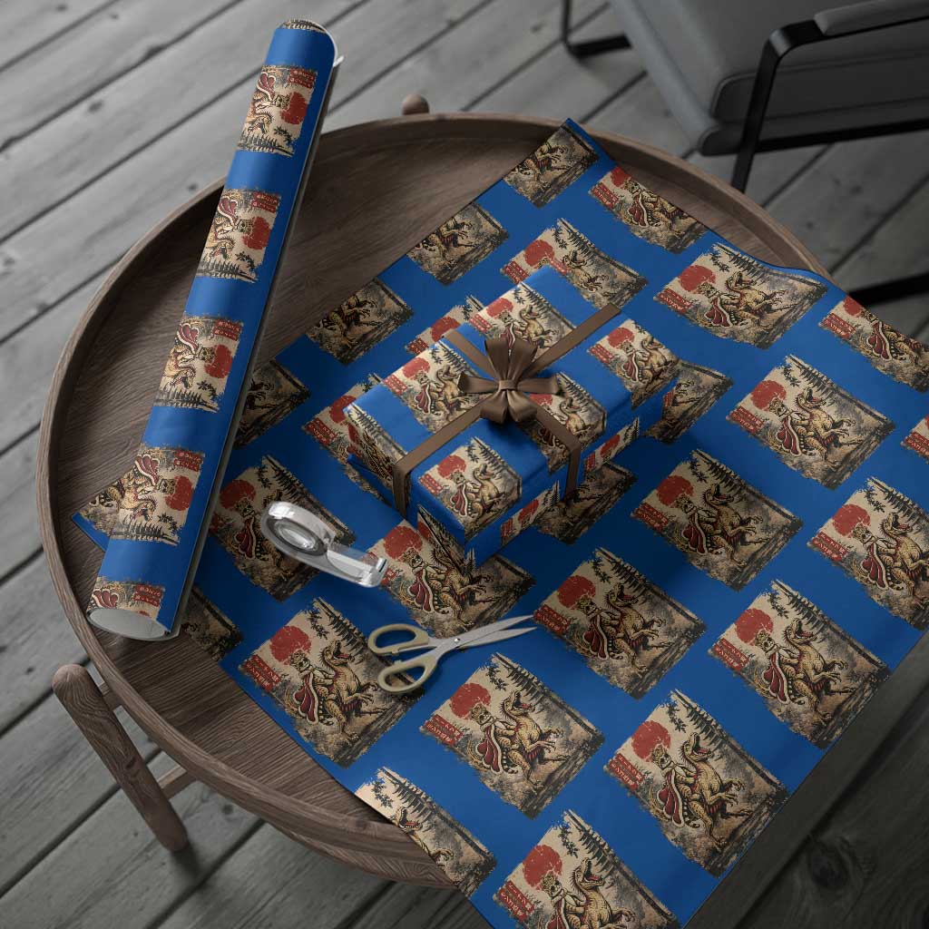 Princess Donut Riding Mongo Wrapping Paper Roll Japanese Vintage Graphic Ukiyoe Art
