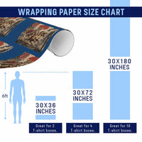 Princess Donut Riding Mongo Wrapping Paper Roll Japanese Vintage Graphic Ukiyoe Art