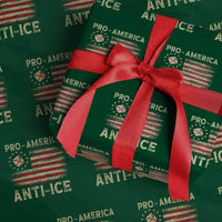 Pro American Anti Ice Wrapping Paper Roll Resist Protest Support Immigrants Refugee