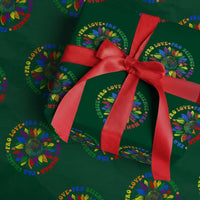 Pro Choice Women Rights Wrapping Paper Roll Equal Rights Multicolored Flowers - Wonder Print Shop