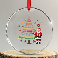 Pro Democracy Activist Christmas Tree Crystal Glass Ornament Human Rights Xmas Gift - Wonder Print Shop