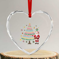 Pro Democracy Activist Christmas Tree Heart Crystal Glass Ornament Human Rights Xmas Gift - Wonder Print Shop