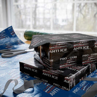 Pro Gun Anti Ice Wrapping Paper Roll Vintage American Flag 2nd Amendment Support