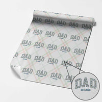 Promoted To Dad Est 2026 Wrapping Paper Roll Camo Fishing New Dad Gift