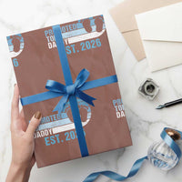 Promoted to Daddy 2026 Wrapping Paper Roll Funny Pregnancy Reveal