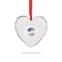 Promoted to Grandpa 2026 Heart Crystal Glass Ornament New Grandfather US Flag Fathers Day