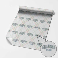 Promoted To Grandpa Est 2026 Wrapping Paper Roll Camo Fishing New Grandpa Gift