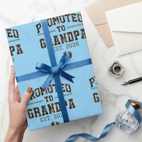 Promoted To Grandpa Est 2026 Wrapping Paper Roll Vintage Camo Grandpa Graphic