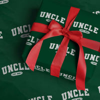 Promoted To Uncle Est 2026 Wrapping Paper Roll New Uncle Gift