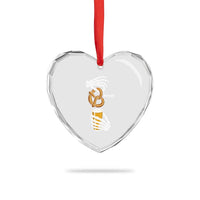 Prost Beer Lover Skeleton Hands German Festival Graphic Heart Crystal Glass Ornament