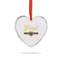 Prost Oktoberfest Beer Drinking Heart Crystal Glass Ornament German Flag Bundesadler Coat of Arms