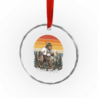 Prost Yall Bigfoot Crystal Glass Ornament Vintage Oktoberfest Beer Lover Sasquatch Gift