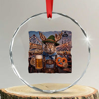 Prost Yall Wolpertinger Oktoberfest Bavarian Folklore Crystal Glass Ornament