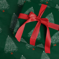 Protect Democracy Christmas Tree Wrapping Paper Roll Anti Fascism Social Justice - Wonder Print Shop