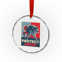 Protect Jimothy Seattle Raccoon Supporter Crystal Glass Ornament Hope Style Poster Parody Graphic