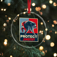 Protect Jimothy Seattle Raccoon Supporter Crystal Glass Ornament Hope Style Poster Parody Graphic