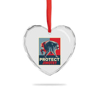Protect Jimothy Seattle Raccoon Supporter Heart Crystal Glass Ornament Hope Style Poster Parody Graphic